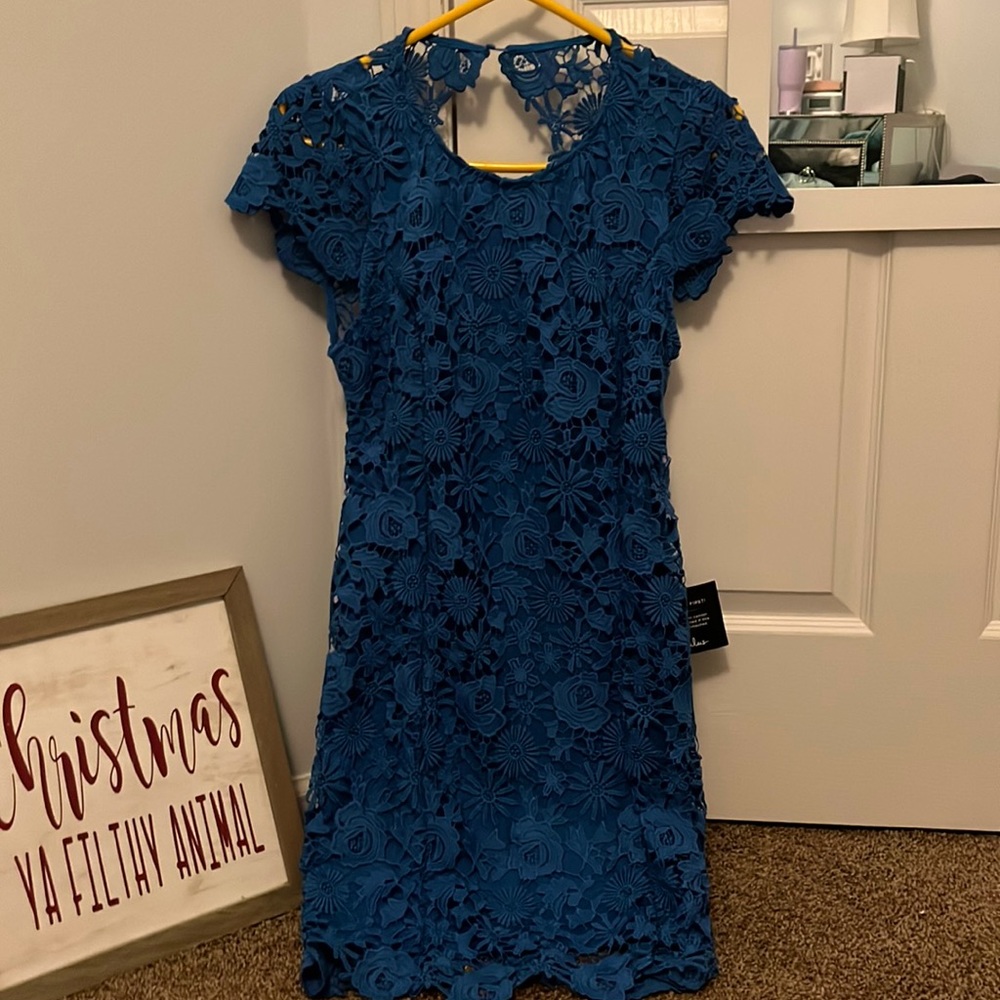 Lulus bodycon dress, blue, size Large in women’s